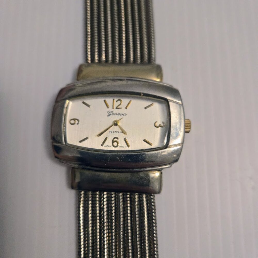 Vintage Geneva Platinum No. 6201‎ multi-strand bracelet watch